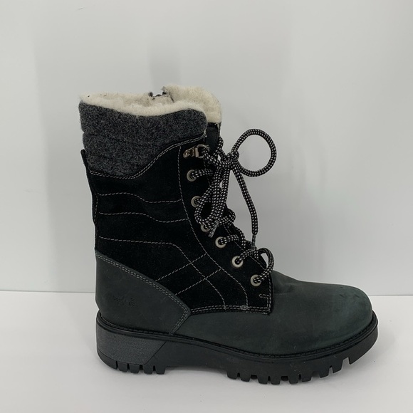Bos & Co Gala Prima winter boots waterproof wool lining zipper ankle new 36 6 - Picture 1 of 6